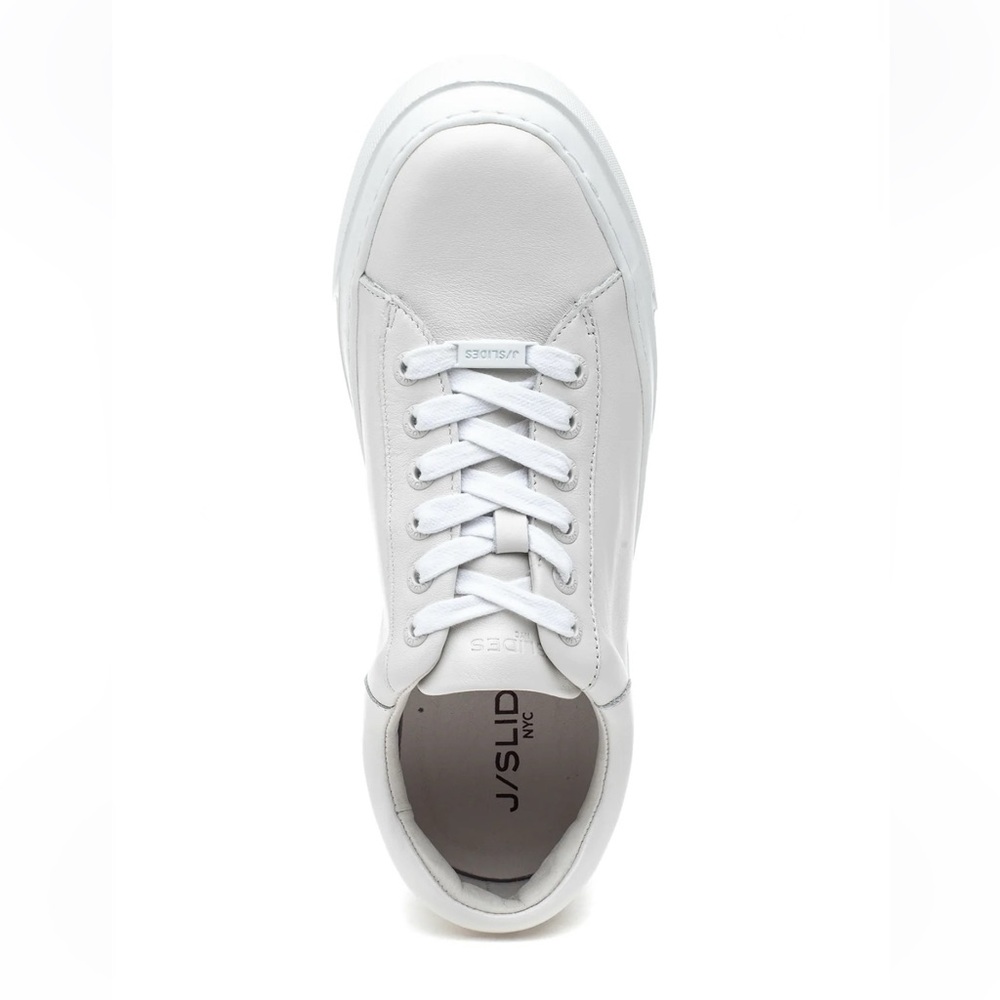 NWT J/SLIDES AMANDA PATENT Leather White Sneaker - Picture 2 of 13